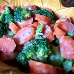 Carrots and Broccoli With Horseradish