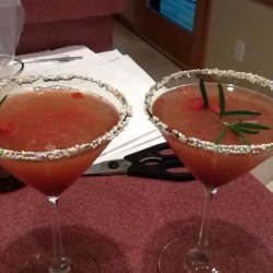 Ruth Chris's Raspberry Rosemary Martini