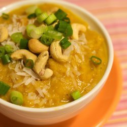 Roasted Butternut Squash Soup and Curry Condiments