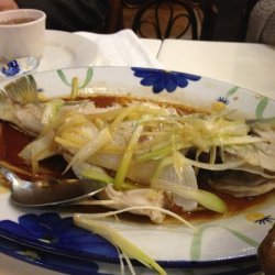 Steamed Fish with Ginger and Onions