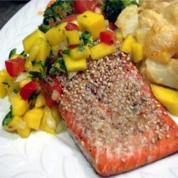 Baked Salmon With Mango Salsa