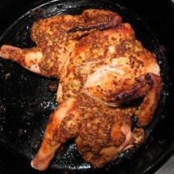 Roasted Cornish Game Hen With Mustard Glaze