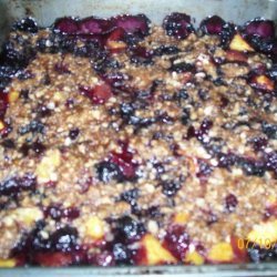 Nectarine Blueberry Crisp