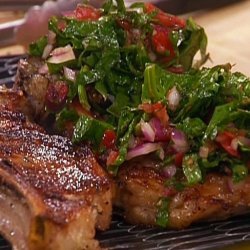 Grilled Veal Chops With Merlot Sauce