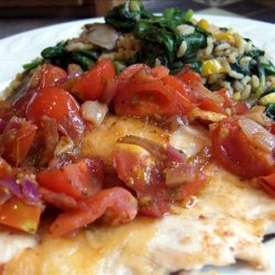 Parmesan Chicken Paillards With Cherry Tomato Sauce