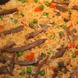 Hungarian Rice With Meat (Husos Rizs)