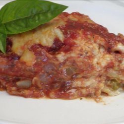 Lasagna With Saucy Sausage, Peppers & Onions