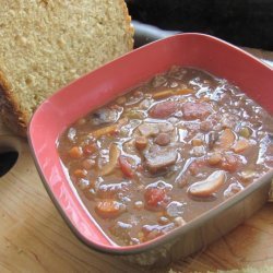 Mushroom Lentil Soup (Crock Pot)