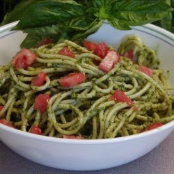 Pesto and Tomato Angel Hair Pasta