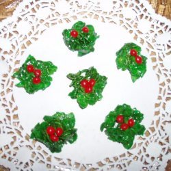 Holly Christmas Cookies