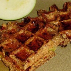 Healthy Low-Fat Whole Wheat Apple Spice Waffles