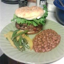 Bacon and Roquefort Stuffed Burgers