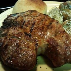 Lemon Barbeque Pork Chops