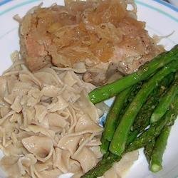 German Pork Chops and Sauerkraut