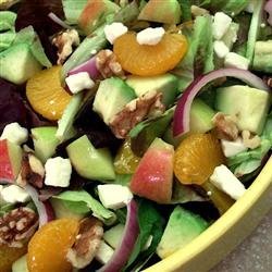 Apple Avocado Salad with Tangerine Dressing