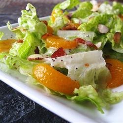 Romaine and Mandarin Orange Salad with Poppy Seed Dressing