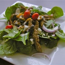 Flat Iron Steak and Spinach Salad