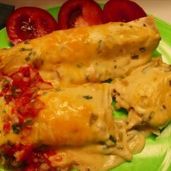 Easy Cheese and Sour Cream Enchiladas