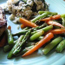 Garlic Asparagus and Green Beans