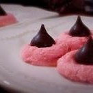 Cherry Chocolate Kiss Cookies - Valentine Kisses