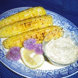 Grilled Corn with Roasted Garlic Butter