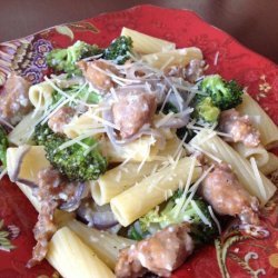 Rigatoni With Roasted Sausage and Broccoli