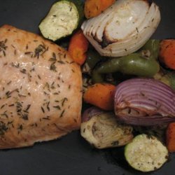 Salmon With Roasted Vegetables