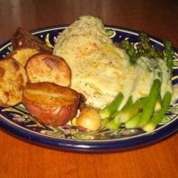 Roasted Chicken, New Potatoes & Asparagus