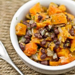 Sweet Potatoes With Warm Black Bean Salad