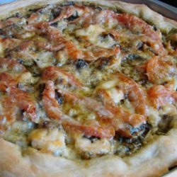 Pesto Chicken or Shrimp Pizza