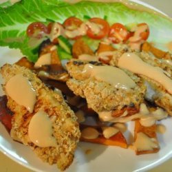 Crumbed Chicken & Roast Sweet Potato Salad