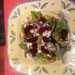 Mixed Beet Salad With Maple Dijon Dressing