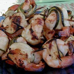 Grilled Zucchini-Wrapped Shrimp