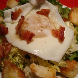 Baby Frisée With Poached Egg and Pancetta