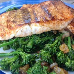 Blackened Salmon With Broccoli