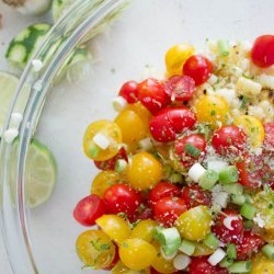 grilled corn tomato salad