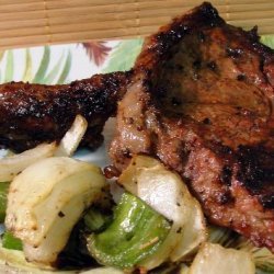 Skewered Steak With Vegetables