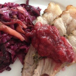 Roast Pork With Cherry Sauce