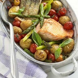 One-Pan Salmon With Roast Asparagus