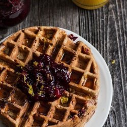 Lemon Cranberry Waffles