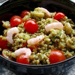 Pesto Farro With Cherry Tomatoes