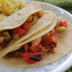 Chicken Tacos With Charred Tomatoes