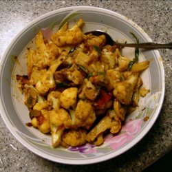 Curried Cauliflower or  gobi Gobi 