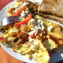 Feta Pepper Omelets for 2