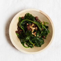 Spinach with Raisins and Pine Nuts