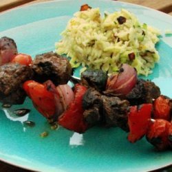 Marinated Veggie Beef Kabobs