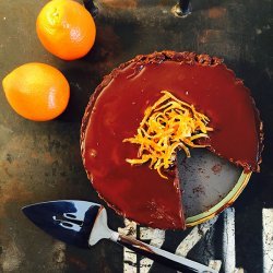 Chocolate Glazed Chocolate Tart