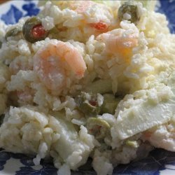 Cauliflower and Shrimp Salad