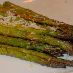 Balsamic Roasted Asparagus With Garlic