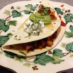 Chorizo Potato Quesadillas